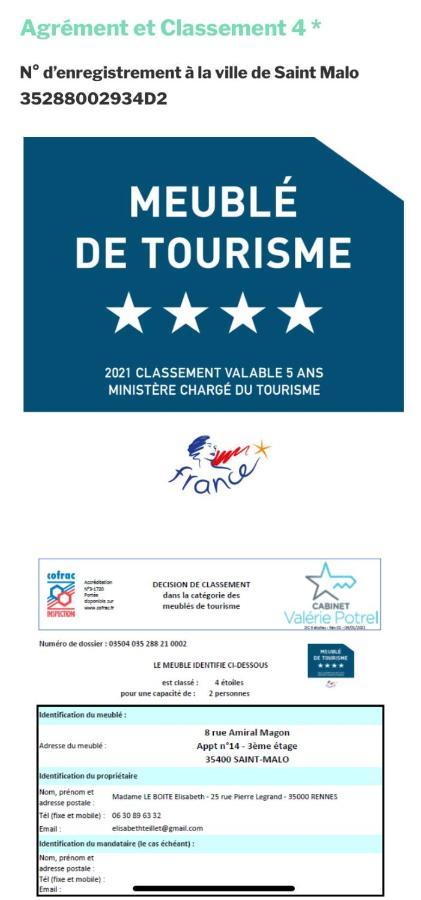 Cocon D'Emeraude Saint-Malo Eksteriør bilde